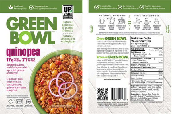 Quinopea: Steamed quinoa & chickpeas with upcycled quinoa and carrot, 100% natural, Certified Gluten-free - Image 2