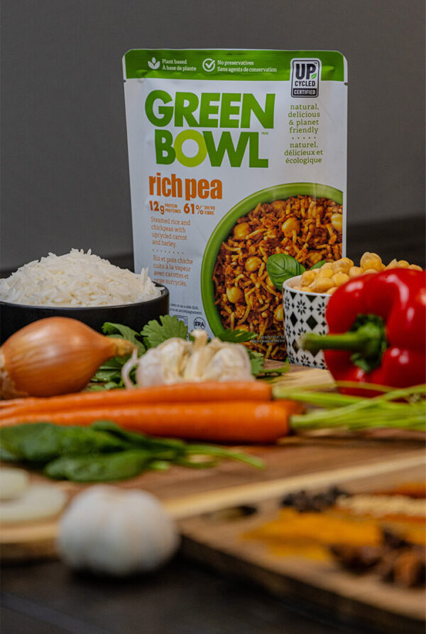 Richpea: Steamed rice & chickpeas with upcycled carrot and barley, 100% natural - Image 2
