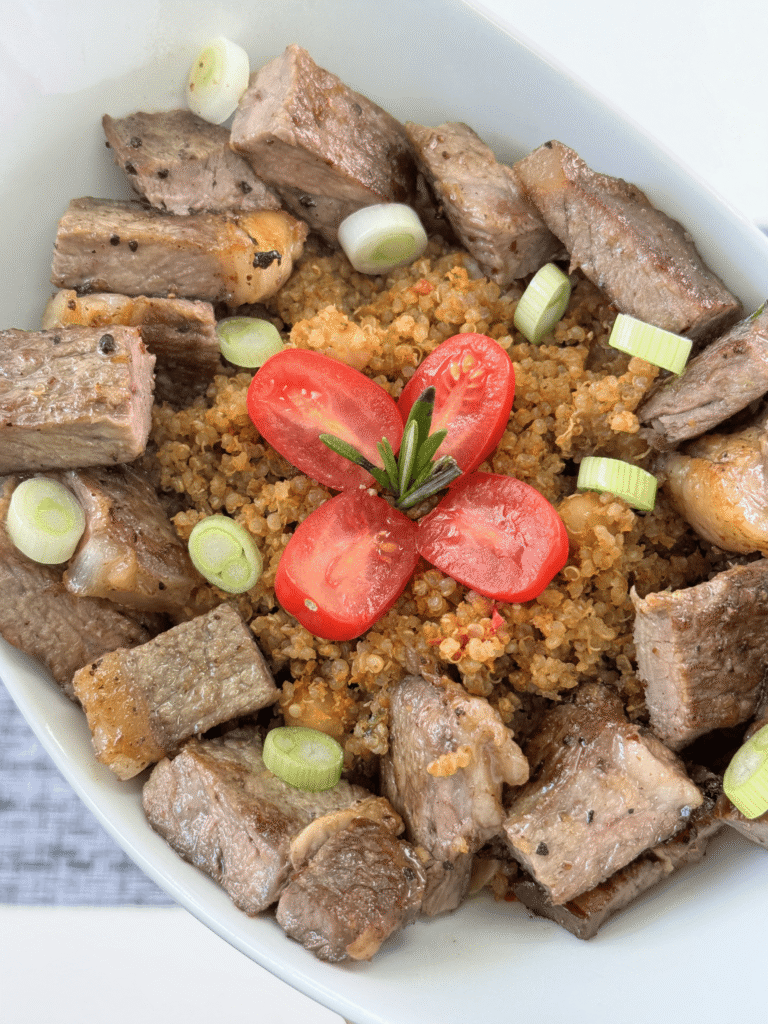 Tomato Herb Steak Bowl - Green Bowl Foods Recipes