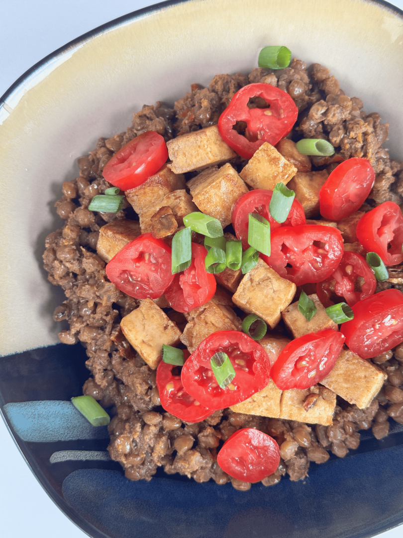 Garlicky Sesame Tofu Bowl - Green Bowl Foods Recipes